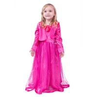 girls princess dress for party little baby birthday costume sequin princess tutu wedding gown rose red dress 3 8 years