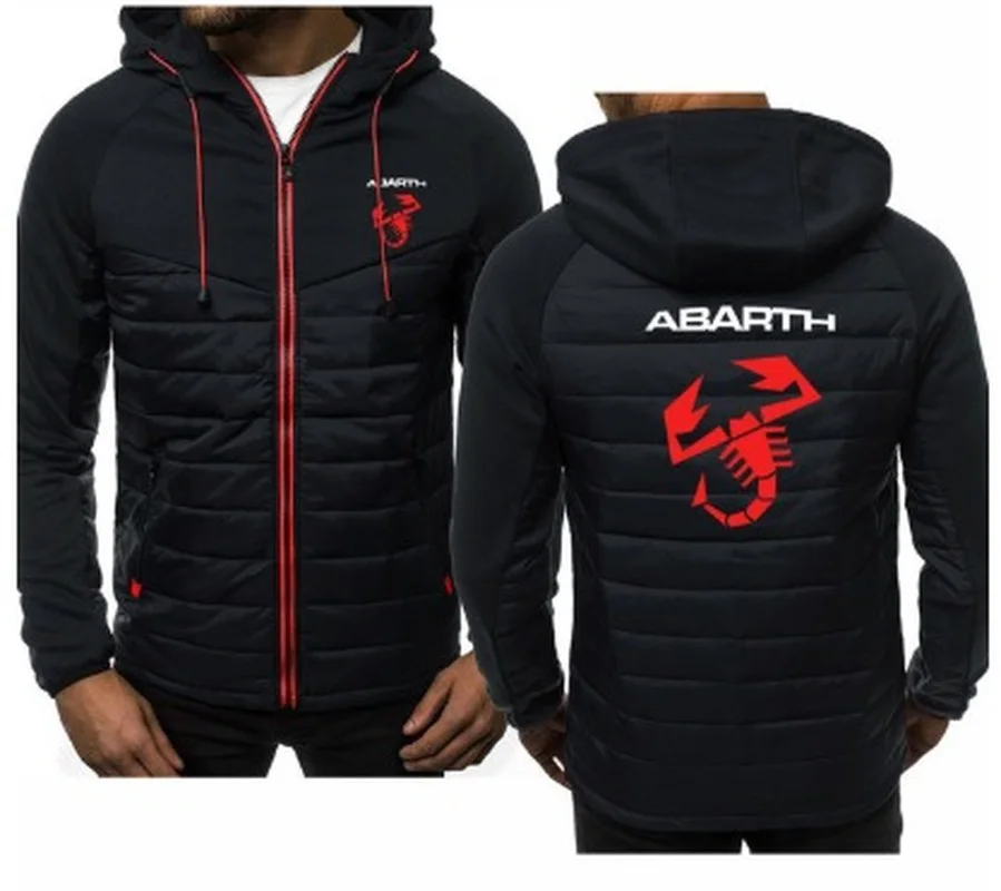 

Новинка, толстовка с принтом логотипа автомобиля Abarth, весна-осень, Мужская толстовка, куртка, модная повседневная толстовка на молнии, мужск...