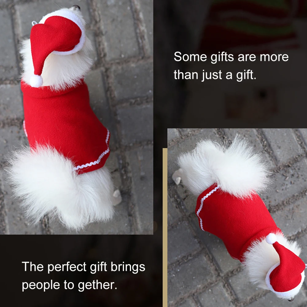 2019 Рождественские новые продукты одежда для щенков и собак накидка плюшевой