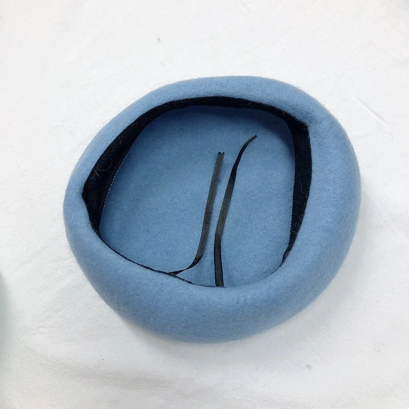 

Korean version joker pure color wool beret fashion warm painter hat hat