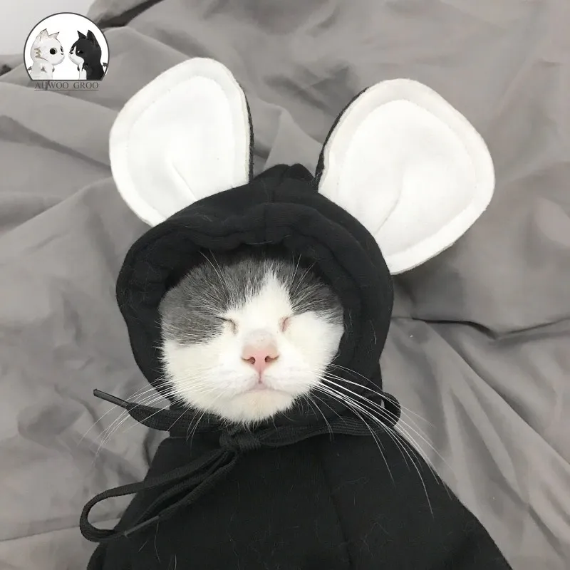 Толстовки с Микки-Маусом для кошек одежда безопасности домашних животных пальто