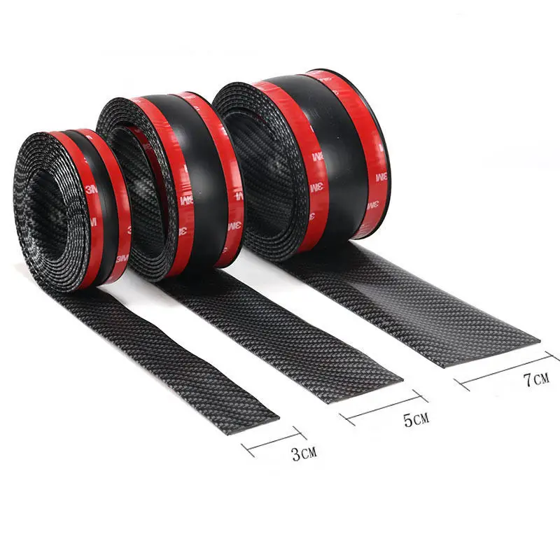 

3D наклейка на автомобиль из углеродного волокна, 1 м, защитная полоса «сделай сам» для наклейки на порог автомобиля, боковое зеркало, лента против царапин, водонепроницаемая защитная пленка