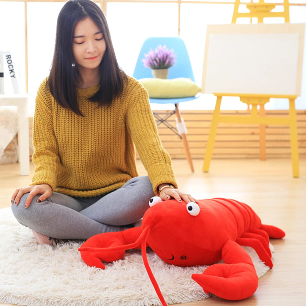 Кавайная имитация лобстера плюшевая игрушка подушка мягкие плюшевые животные