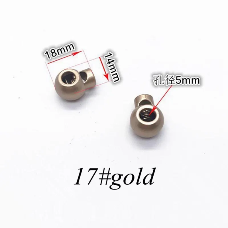 10 шт. металлическая пружинная переключатель стопорный шнур черный золотой