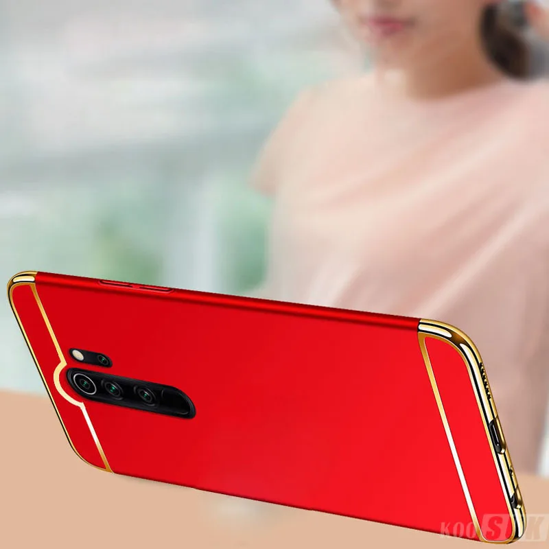Оригинальный чехол 3 в 1 для Xiaomi Redmi Note 8 Pro 8A задняя крышка модный Матовый Жесткий