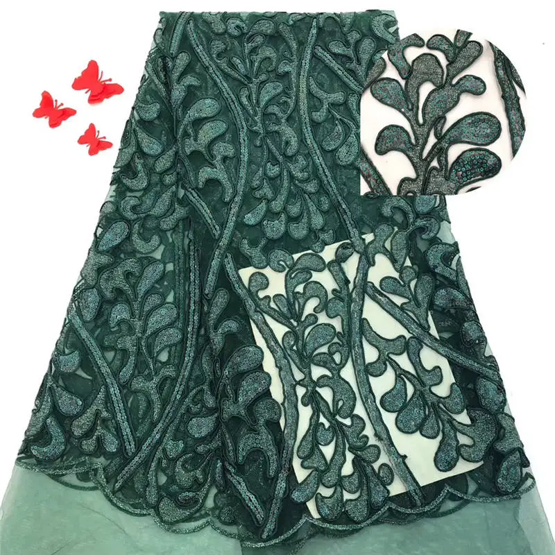 5 ярдов разноцветные Блестки Блестящие Свадебные французские кружева