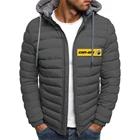 Мужская зимняя куртка на молнии Can Am Spyder, теплая хлопковая куртка, удобная однотонная парка, повседневное Мужское пальто