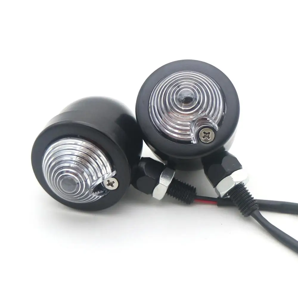 Универсальный сигнал поворота мотоцикла Черная Металлическая лампа с