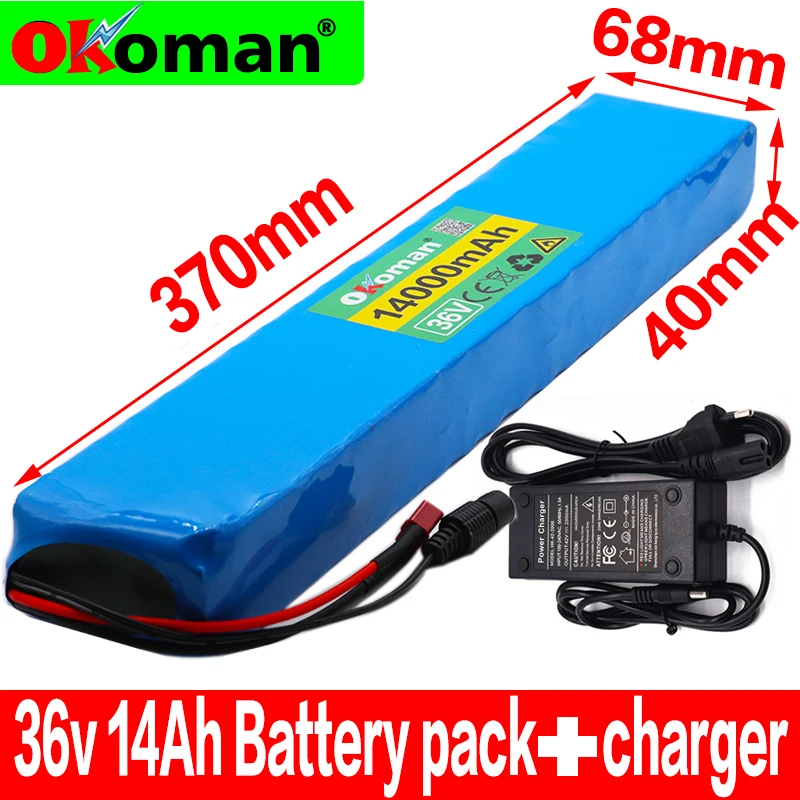 Аккумулятор высокой мощности и емкости 42V18650 36 В 10S4P 14Ah 600 Вт ebike электрический