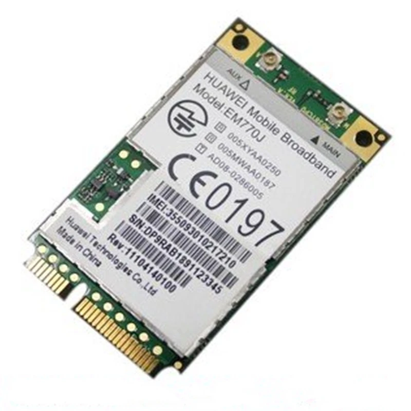 Huawei EM770J разблокированный WCDMA GNSS PCIE HSPA + GSM поддержка GPS 100% новый и оригинальный в