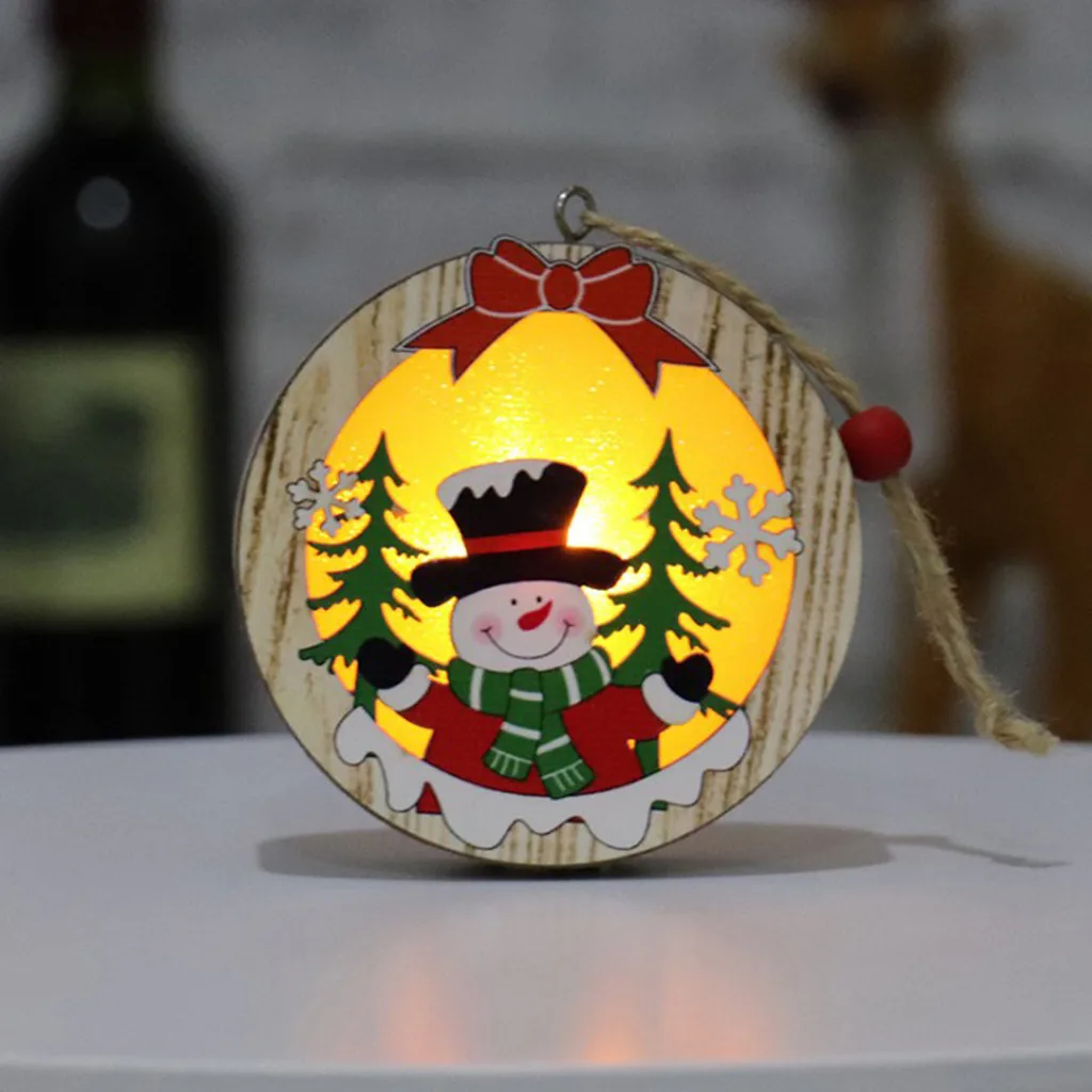 Рождественские украшения для дома led 1 шт. Рождественский деревянный navidad decoraciones