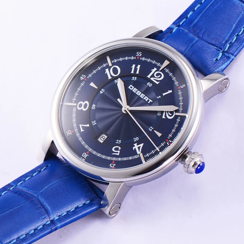 Мужские механические часы с кожаным ремешком 42 мм|Мужские часы| |