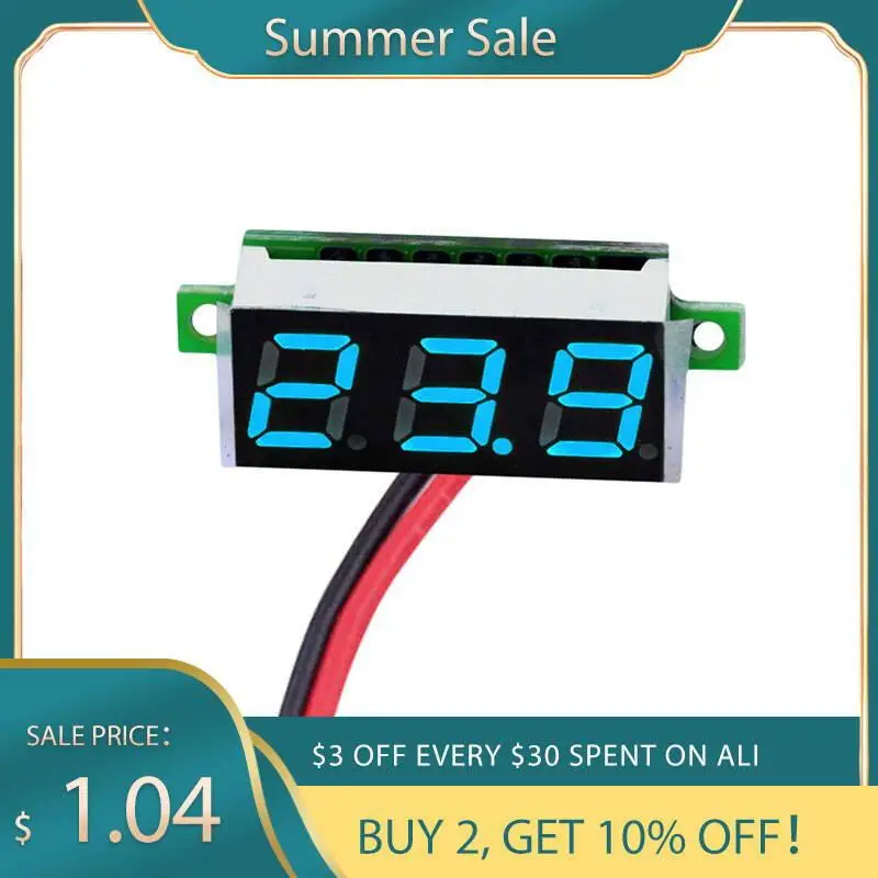 Цифровой вольтметр мини-тестер напряжения с ЖК-дисплеем 0 28-30 в аксессуары для