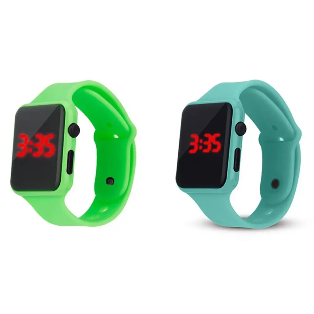 Цифровые часы мужские женские спортивные светодиодные силиконовые электронные