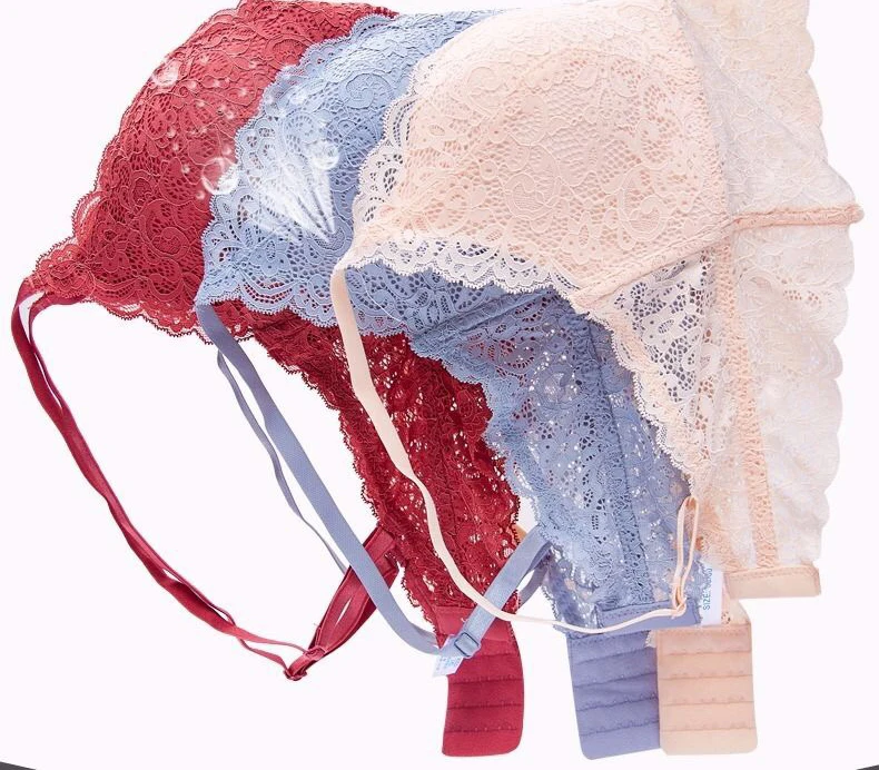 Летний зеленый черный бежевый серый кружевной тонкий бюстгальтер для женщин