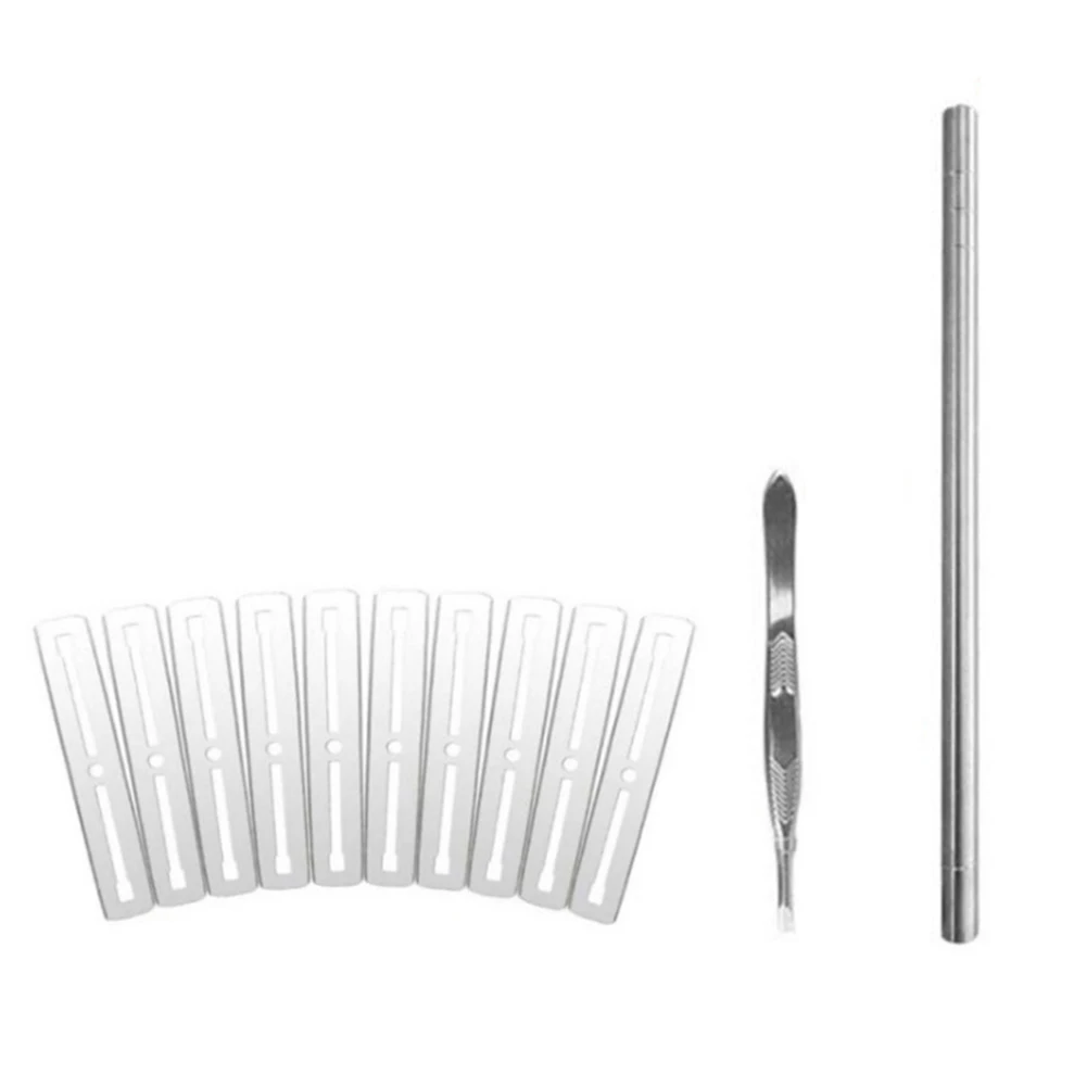 2019 набор инструментов для татуажа волос Бритва ручка дизайна из нержавеющей