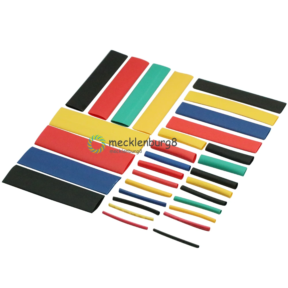 

164pcs Set Polyolefin Shrinking Assorted Heat Shrink Tube Wire Cable Insulated Sleeving Tubing Set 2:1