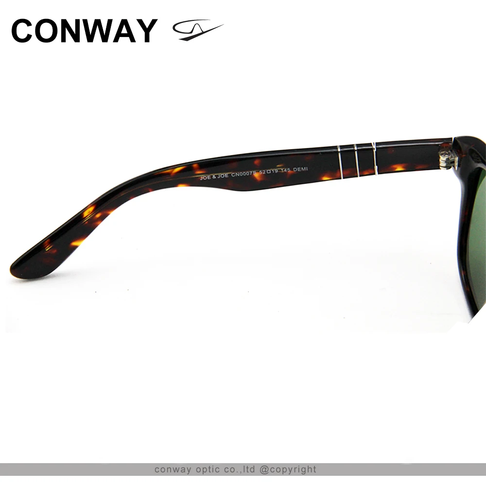 Модные солнцезащитные очки CONWAY для женщин и мужчин квадратные ацетатная оправа