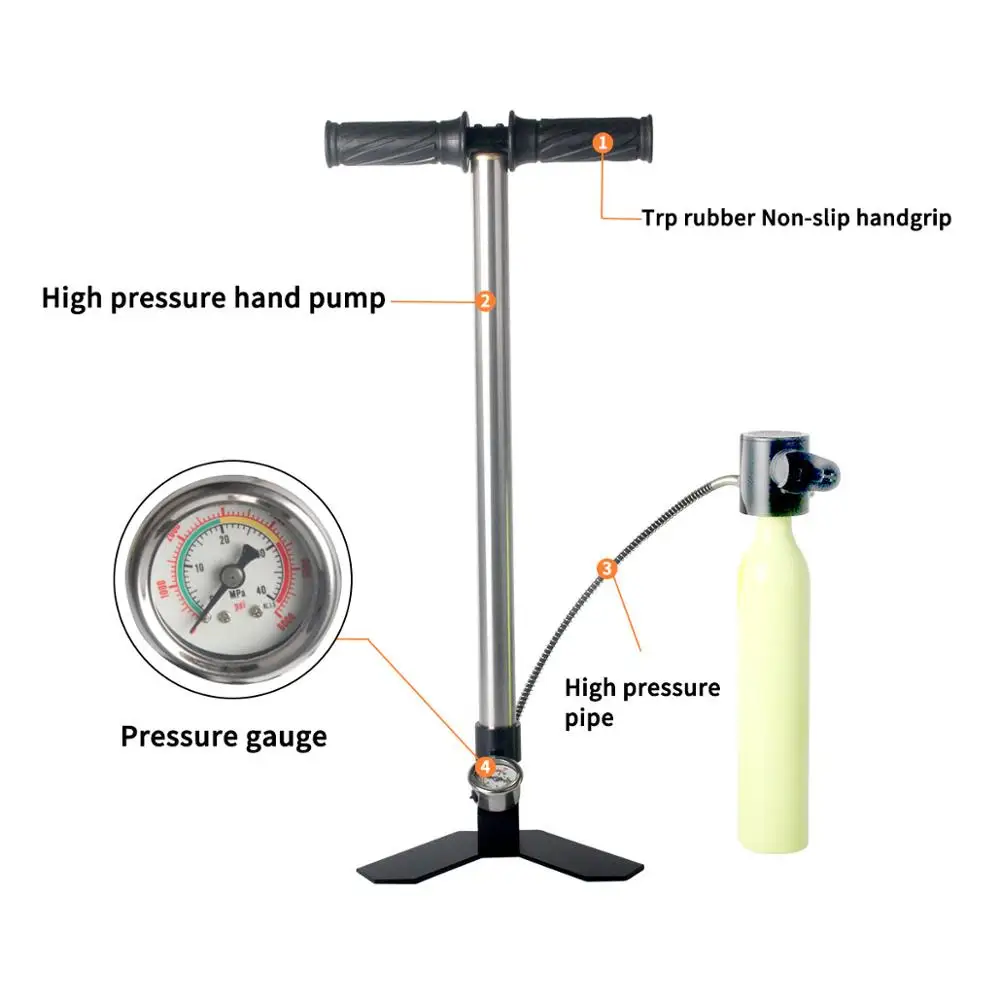 JUFENG Предварительно заряженный высокого давления PCP ручной насос с воздушным
