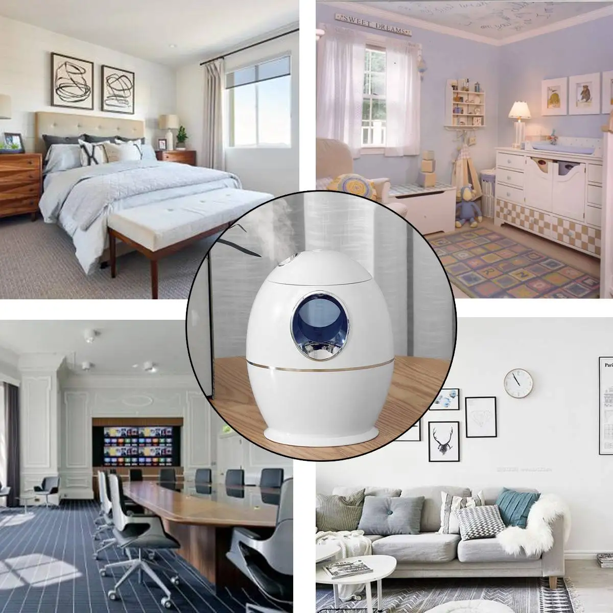 

800Ml Large Capacity Air Humidifier USB Aroma Diffuser Ultrasonic Cool Water Mist Diffuser for LED Night light Office Home