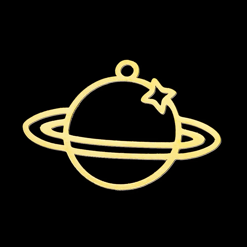 5 шт./лот 100% серьги-подвески из нержавеющей стали сделай сам в виде планеты со