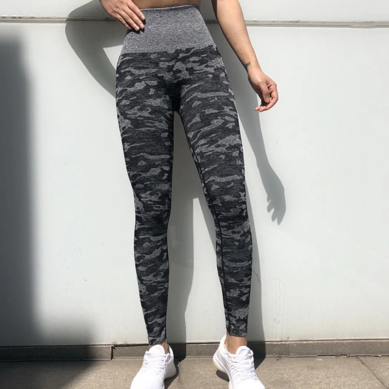 

New Color Camouflage Seamless Women Yoga Sets Gym Clothes High Waisted Sports Leggings Yoga Pants Fitness Bra Sports Wear