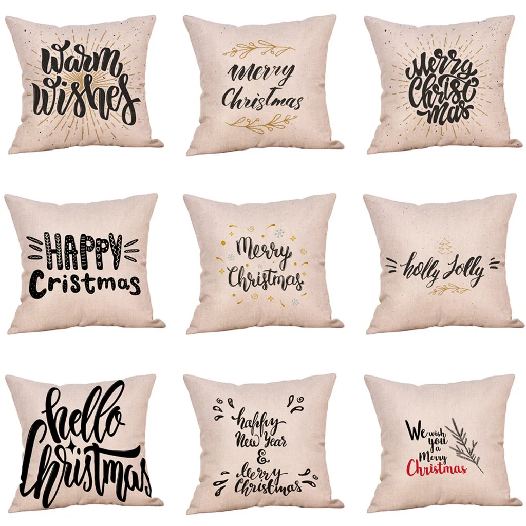 Рождественский чехол для диванной подушки украшение дома подушки|Наволочки| |