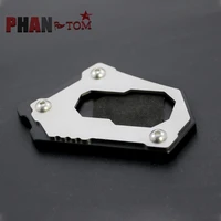 f750 f850 cnc billet aluminum kickstand foot plate side stand extension pad enlarge extension for bmw f750gs f750 gs f850gs 2018