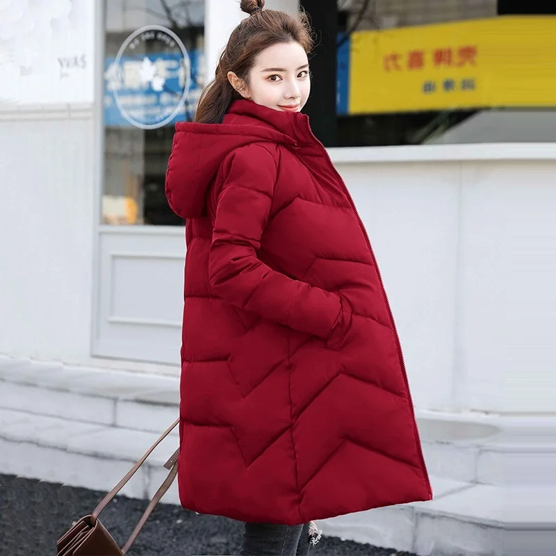 

Plus Size 4XL 5XL 6XL womens Winter Jackets Hooded Thicken Cotton Padded Female Coat Winter Women Long Parka Warm Down jacket
