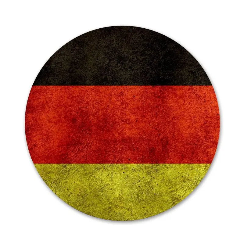 58 мм в виде немецкого флага значок на булавке декоративные Броши Металлические