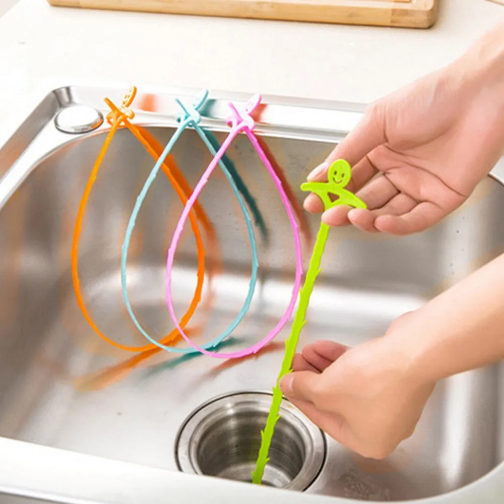 

Home Kitchen Bathroom Sink Hair Cleaning Hook Bathroom Floor Drain Sewer Dredge Device Small Tools Cleaning Brush Sewer Toilet