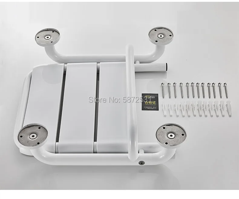 Bathroom folding seat toilet elderly safety antiskid wall hanging stool handicapped armrest bath | Мебель