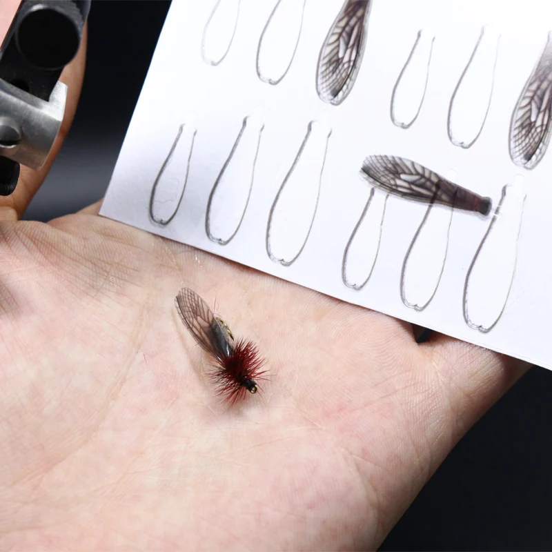 Royal Sissi 36pcs/bag realistic adult stonefly wings non-adhesive trout fishing dry fly tying materials pre-cut fly tying wings