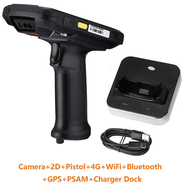 2D charger IssyzonePOS Android Pos терминал прочный PDA 1D 2D штрих-код беспроводной сканер 4G WiFi Bluetooth gps склад сбор данных - Цвет: 2D charger