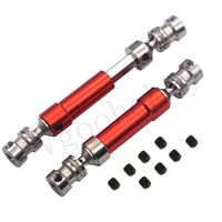 2pcs alloy rear center drive shaft transmission shaft compatible with wltoys 12428 12423 12628 fy03 112 rc car rock crawlerred