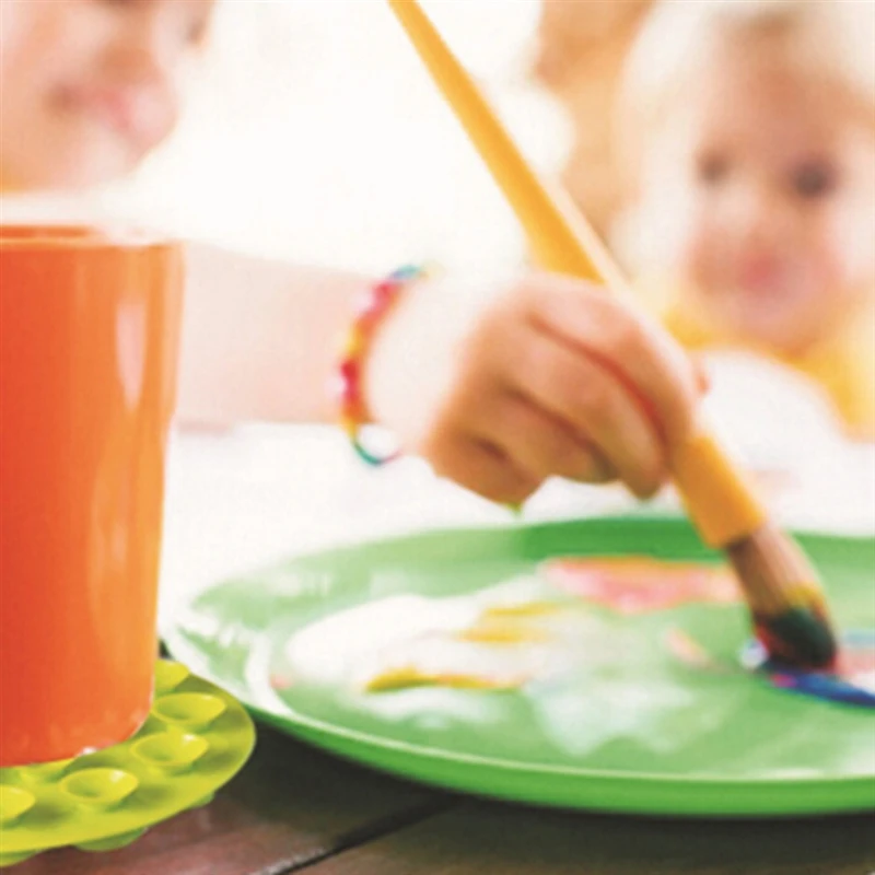 Детский силиконовый коврик для тарелки водонепроницаемый Антибактериальный