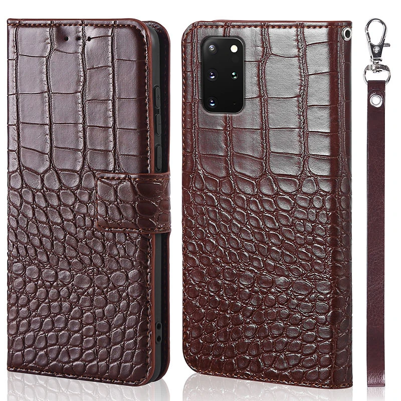 

Leather Flip Case for Samsung Galaxy S20 Phone Case for Samsung Galaxy S20 Magnetic clasp crocodile lines cover