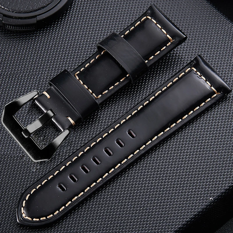 Ремешок для часов из натуральной кожи 10-24 мм Аксессуары высокого качества