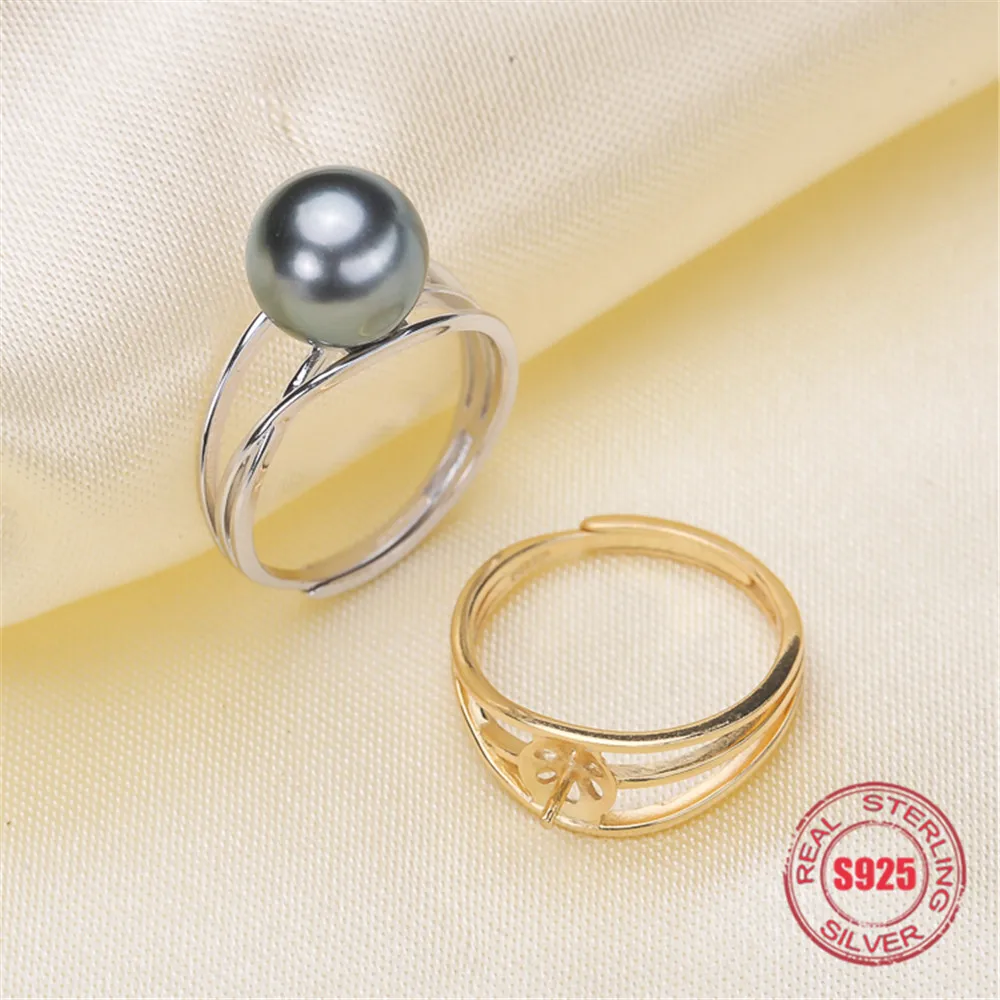 S925 Стерлинговое Серебро модное кольцо с жемчугом в форме сердца аксессуары