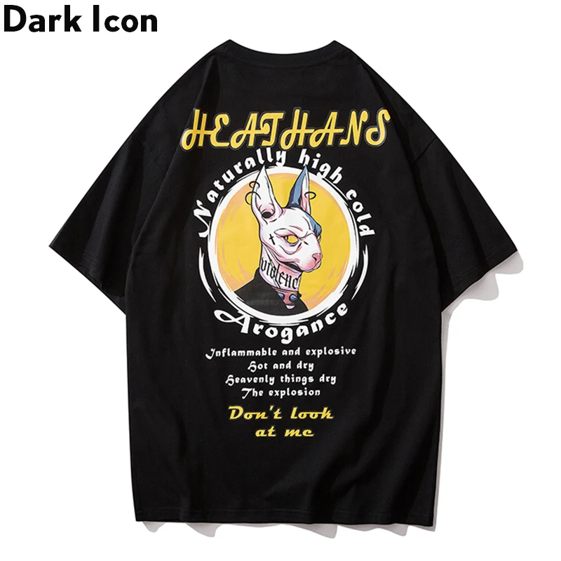 Футболка Dark Icon в стиле хип хоп мужская и женская 2020 летние хипстерские мужские
