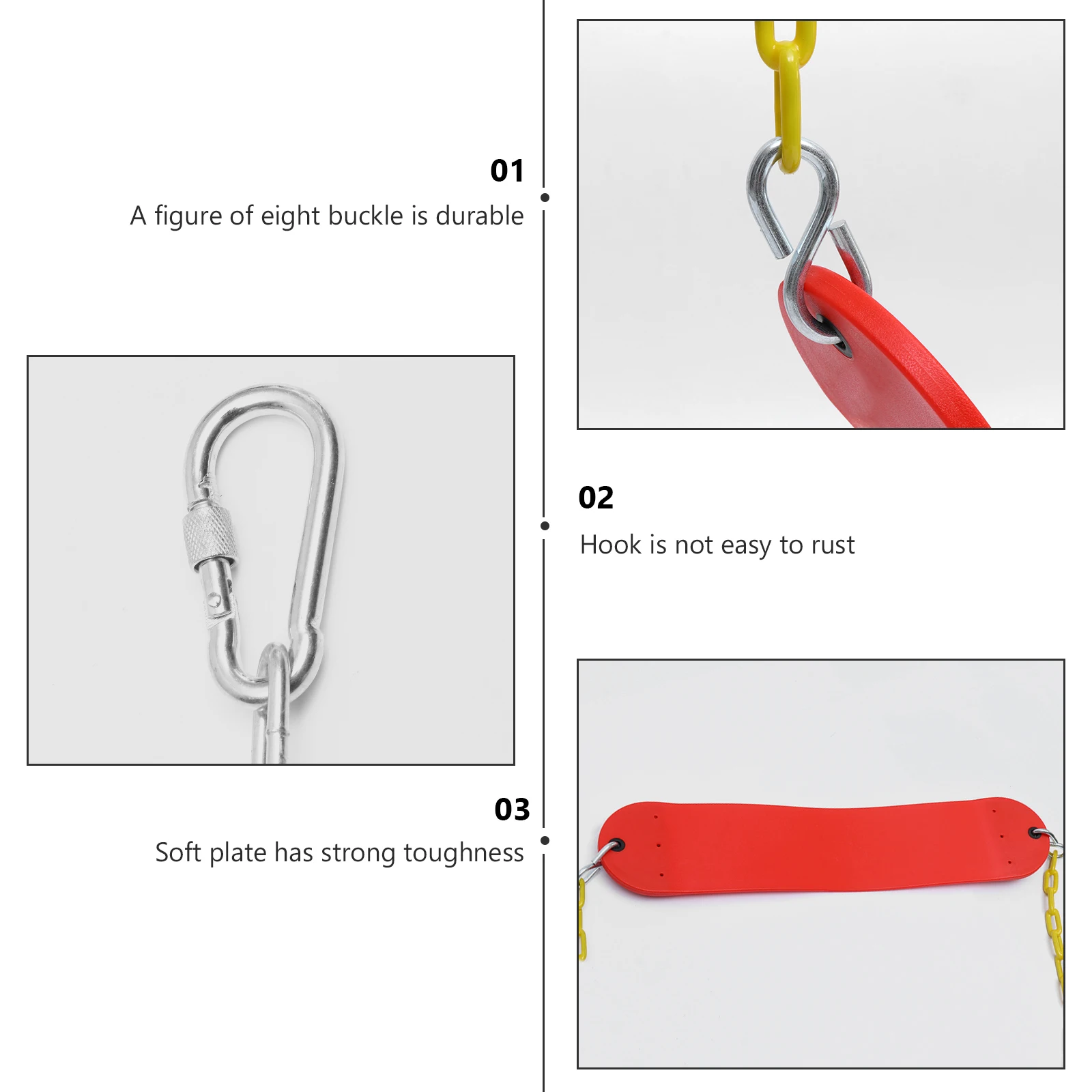 

1 Set Outdoor Children String Swing Funny EVA Swing Chic Hanging Chair Toy