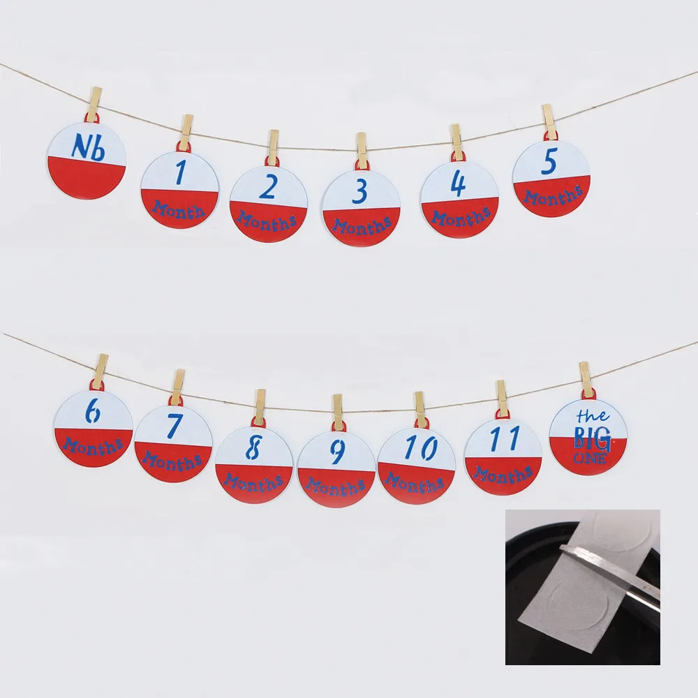 Рыболовная Тема 12 месяцы фоторамка баннер для ребенка на первый день рождения