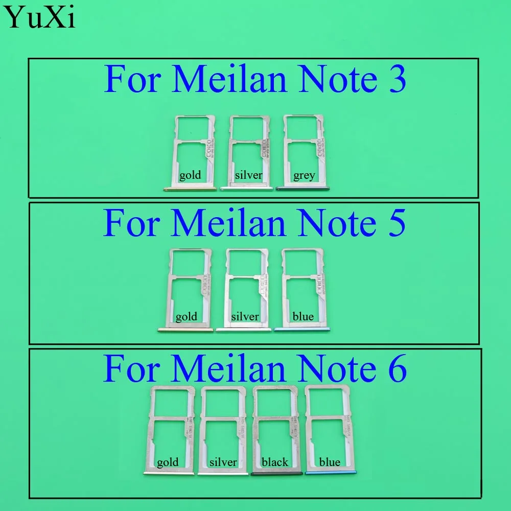 YuXi лоток со слотом для сим-карты держатель карты Meizu M3 Note 3 Meilan Note3 note5 note 6 мобильный
