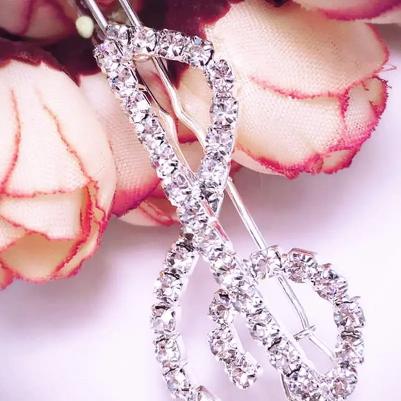 Женские Элегантные классические заколки для волос в форме скрипичного ключа