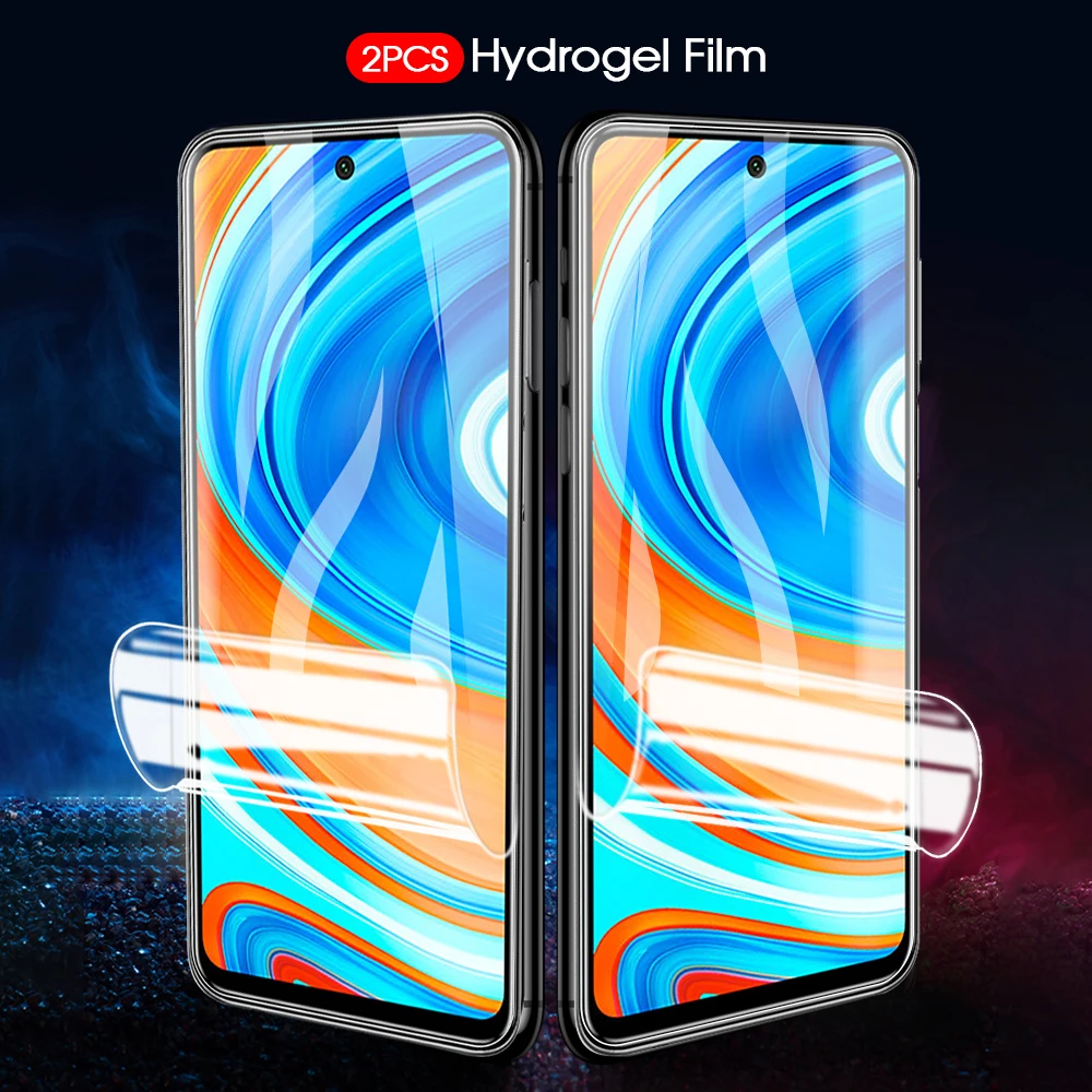 3 в 1 Гидрогелевая пленка для Xiaomi Redmi Note 9 Pro 10X K30 K20 Защитная переднего экрана