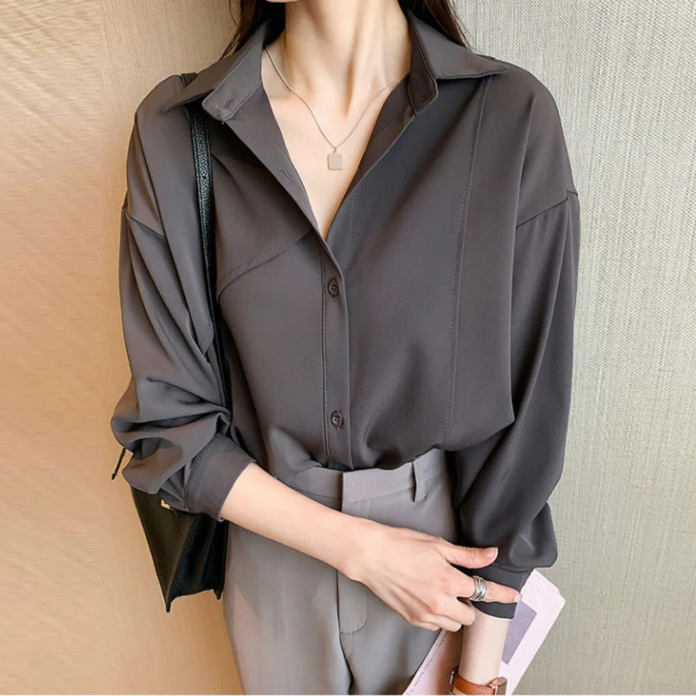 

Women's Blouses 2022 New Design Sense Niche Loose Stacking Temperament Bottoming Shirts Lightly Cooked French Long Sleeve Tops