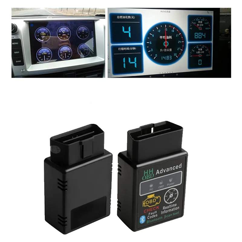 V1.5 HHOBD Мини Bluetooth ELM327 OBDII OBD2 детектор неисправностей автомобиля | Автомобили и