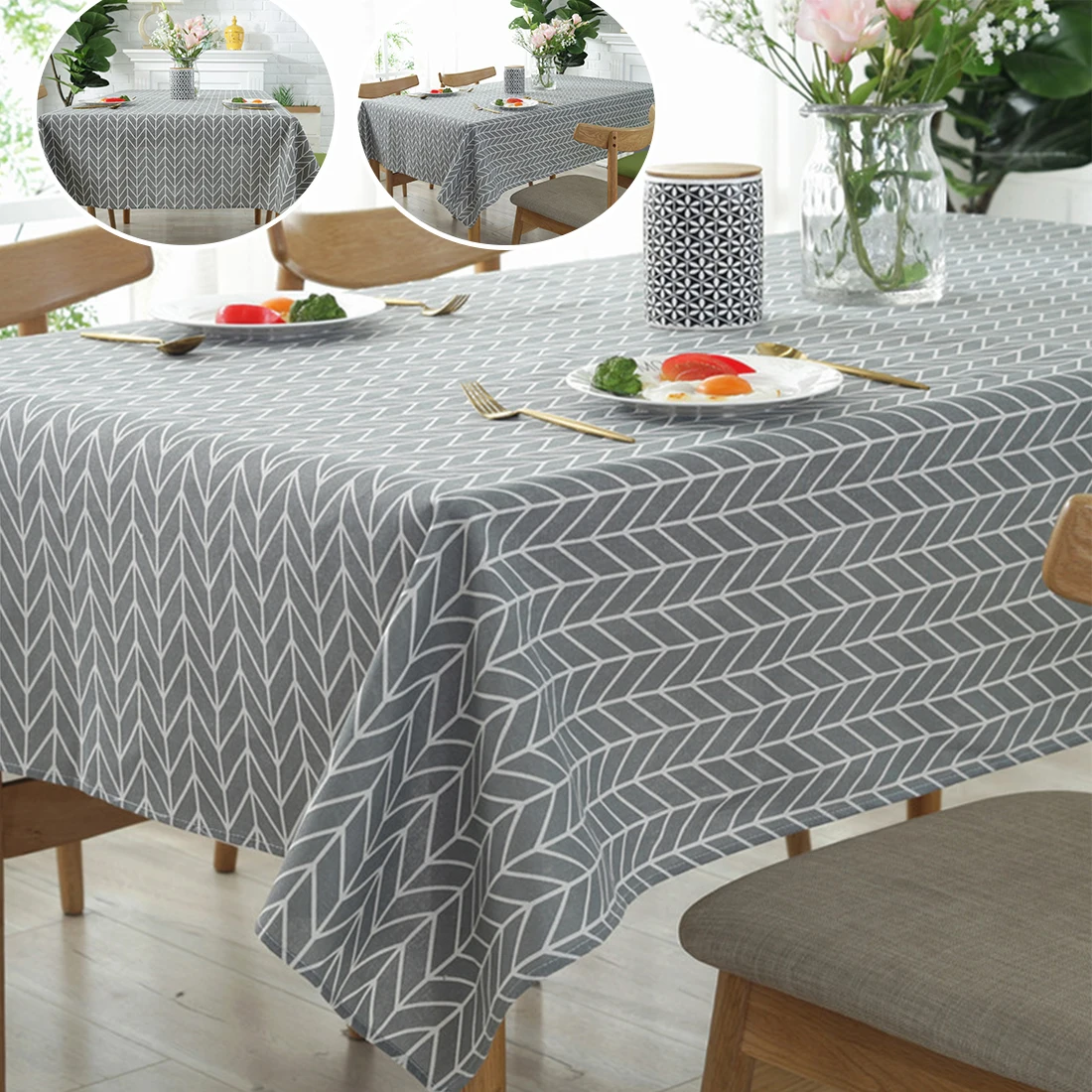 

Table Cloth Decorative Dining Tablecloth Kitchen Decorative Rectangular Cuisine Party Table Cover Household Party Tablecloth
