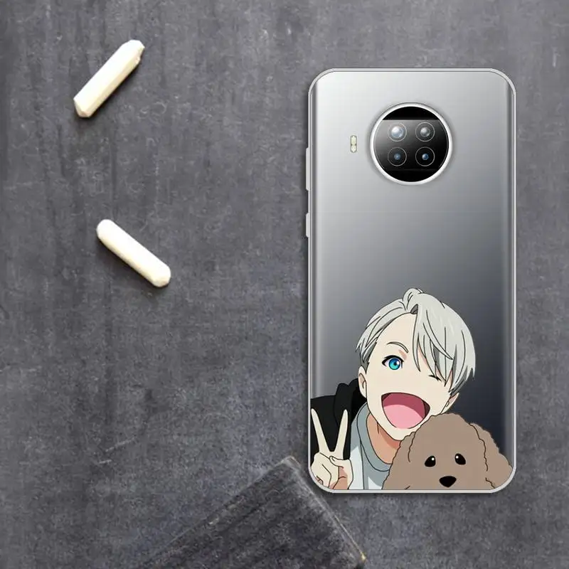 

yuri on ice Japan anime Phone Case Transparent for Xiaomi Redmi note 10 t 8 9 pro lite 11