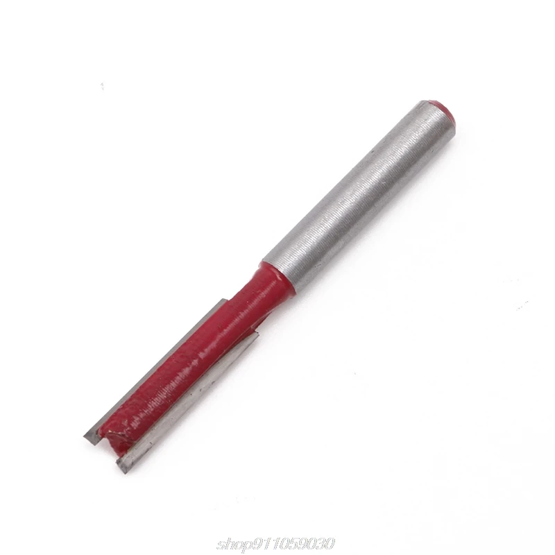 

New 1/4" Shank 1/4" Blade Double Flutes Straight Router Bit Cutter Woodworking A02 21 Dropshipping